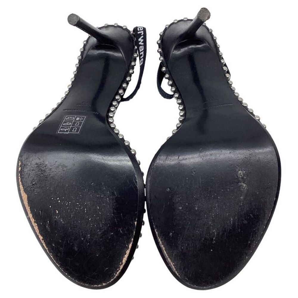 Alexander Wang Nova Studded Slingback Sandal Heels in Black Leather - Picture 9 of 9